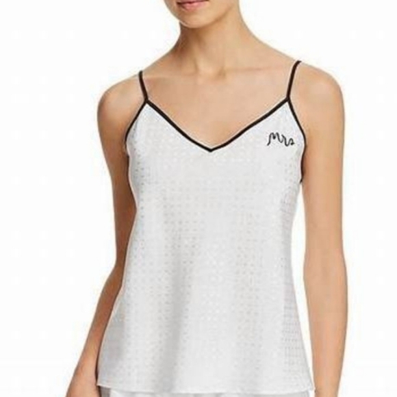 Kate Spade New York Mrs Pajama Polka Dot Cami Silky Sleep Top Sz Small - Picture 1 of 6